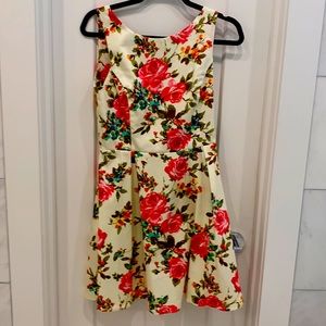 Floral Pin Up style dress, Size 6